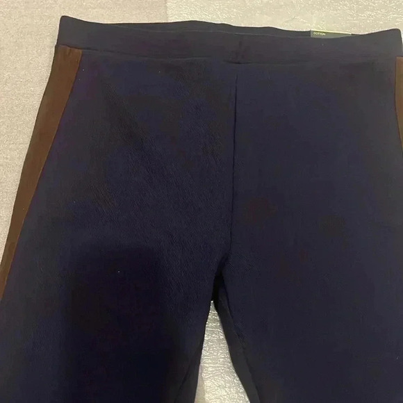 [US  W30L27.5]Lauren Ralph Lauren Cotton Blend Blue/ Brown Legging - Picture 2 of 5